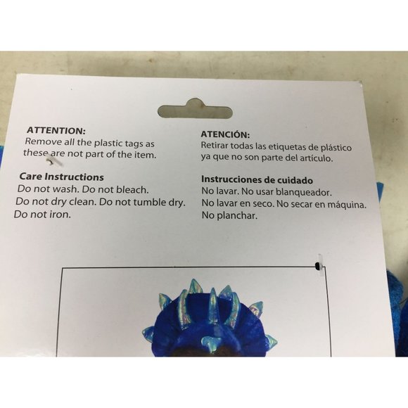 Way to Celebrate Halloween Blue Dino Kit Costume Ages 3+ Headband and Tail - Picture 5 of 7